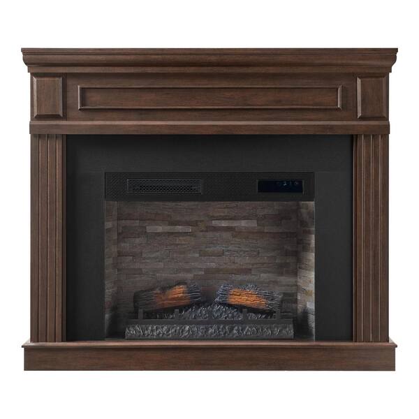 StyleWell Grantley 50 in. W Freestanding Electric Fireplace Mantel in Simply  Brown 150649 - The Home Depot