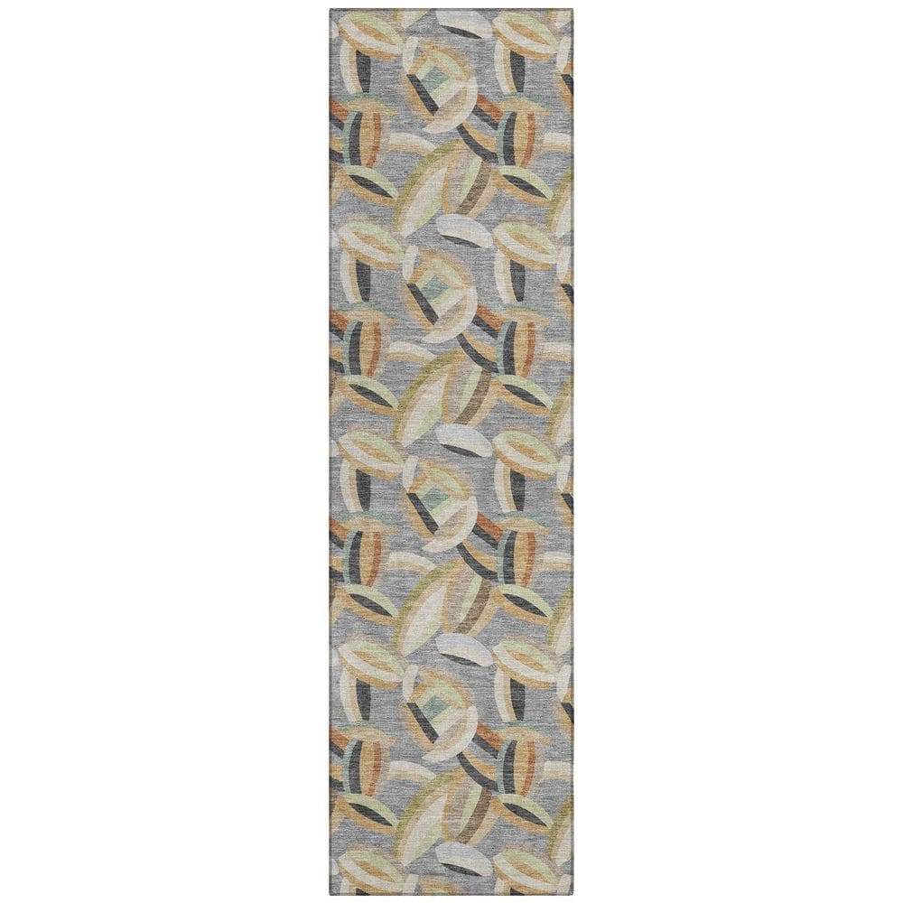 Chantille Machine Washable Indoor/Outdoor Abstract ACN2454 Gray 2 ft. x 7 ft. Runner Rug price history on PriceWatchPro
