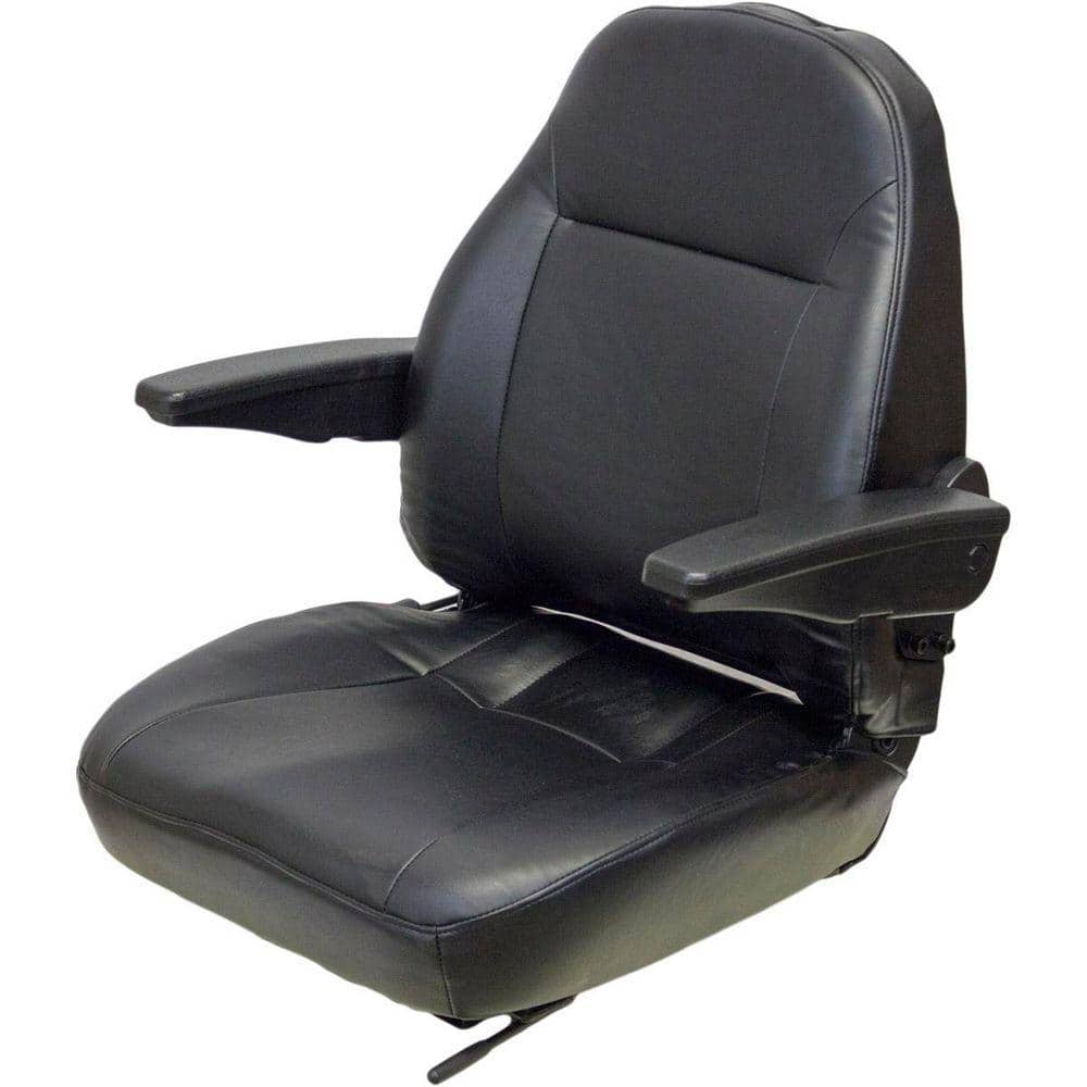Black KM 441 Seat Assembly for Turf, Material Handling, Skid Steers, and Ground Service Equipment with Armrests price history on PriceWatchPro