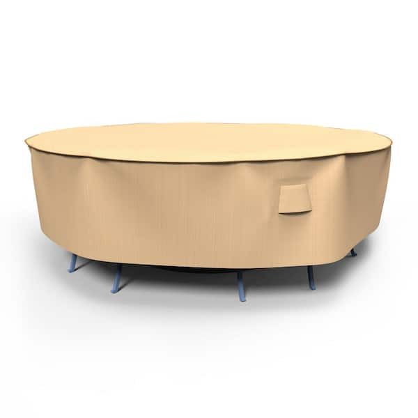 Budge StormBlock Savanna Large Tan Round Table and Chairs Combo Cover