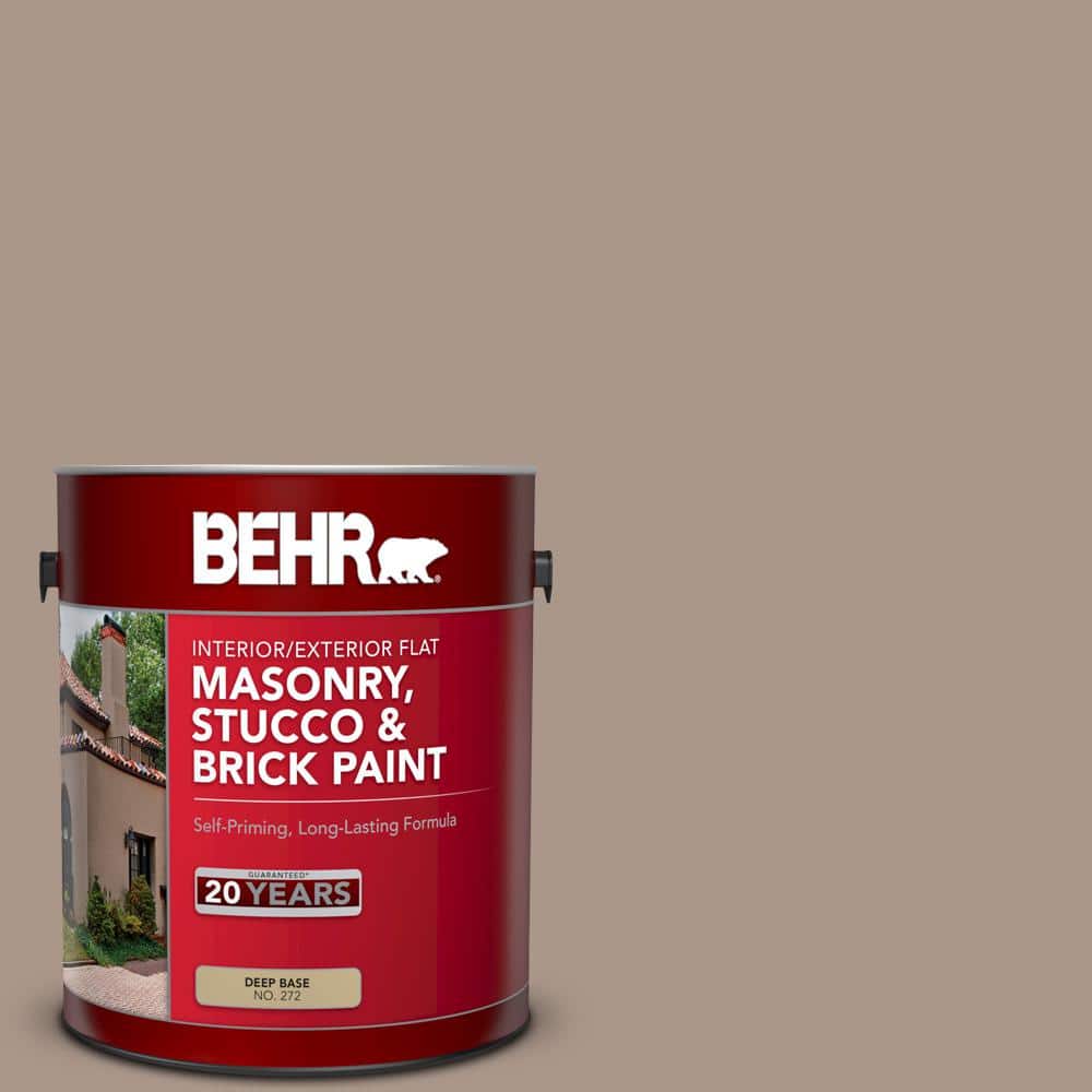 1 gal. #N230-4 Chic Taupe Flat Interior/Exterior Masonry, Stucco and Brick 