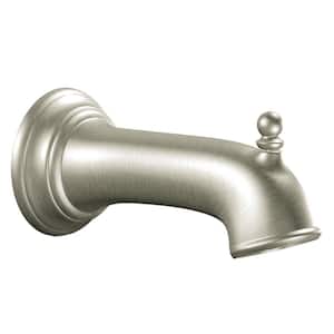 Diverter Tub Spout with Slip Fit Connection in Brushed Nickel