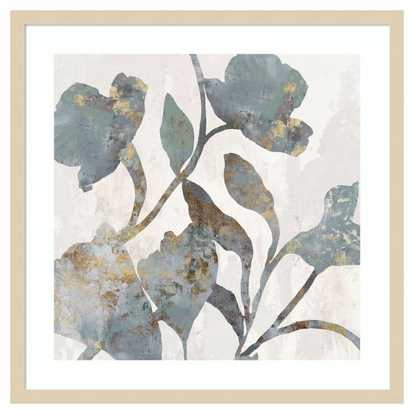 Amanti Art Silhouetted Blooms I by PI Studio 1 Piece Framed Giclee Abstract Art Print 25 in. x 25 in.