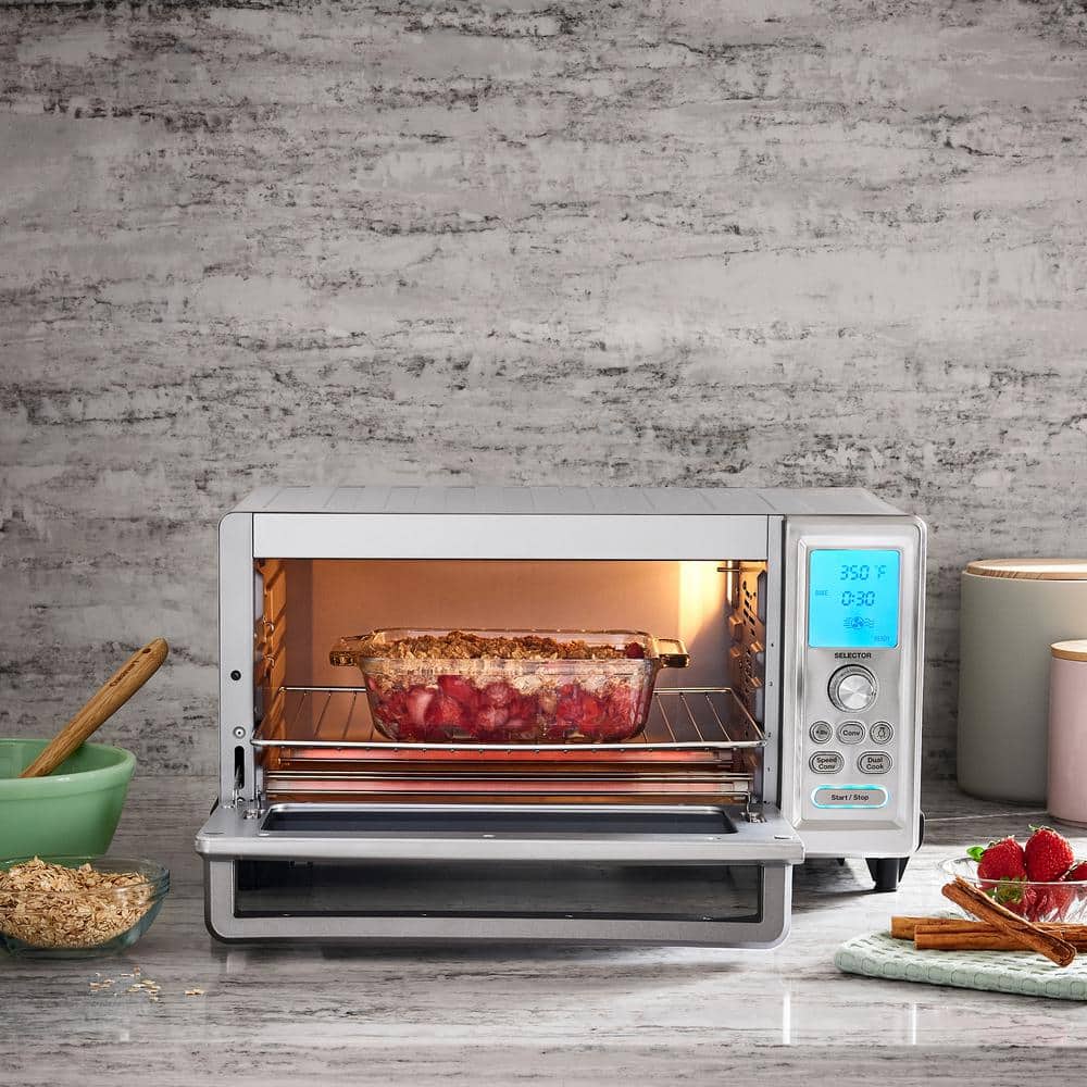 Chef's Stainless Steel Digital Convection Toaster Oven with LCD Display