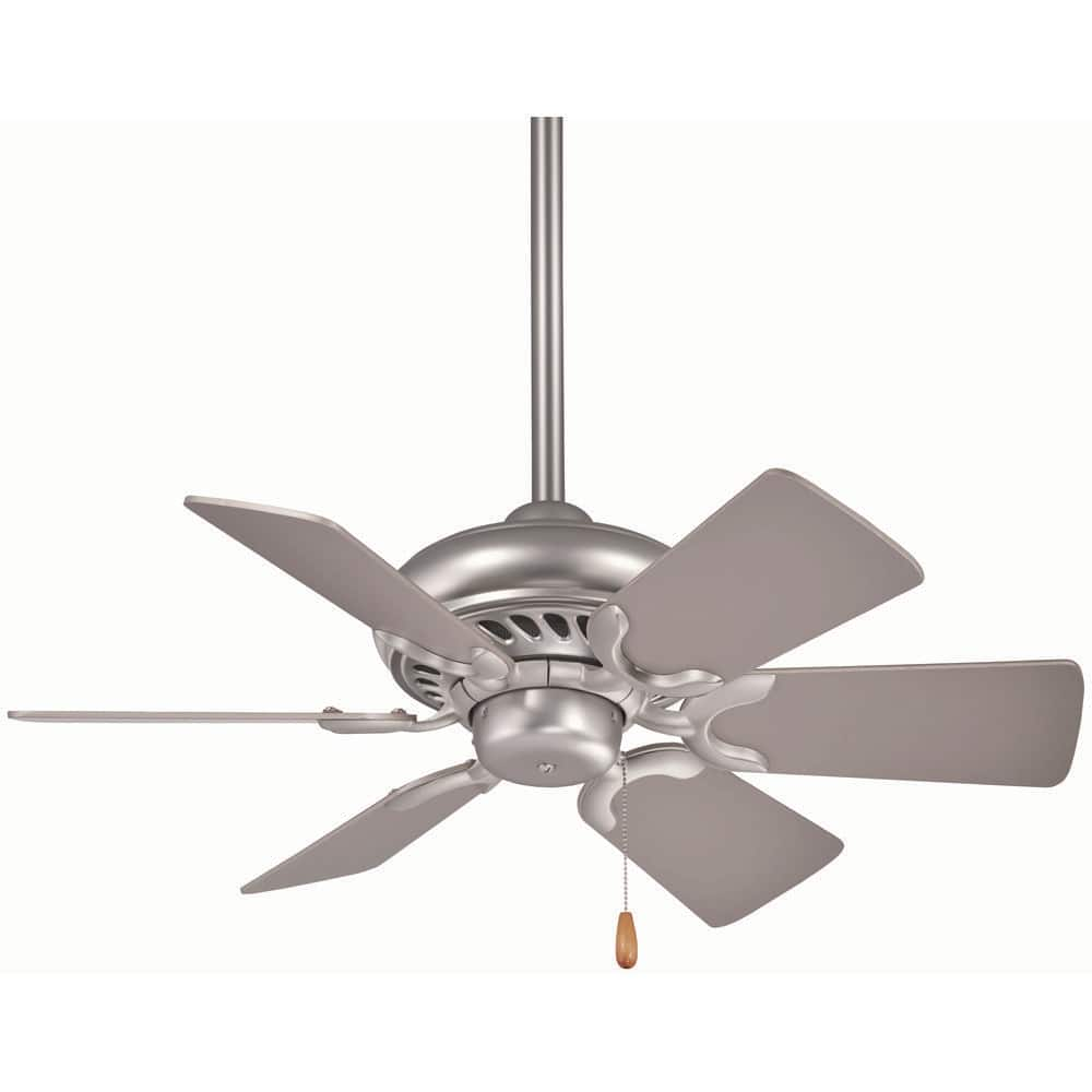 MINKA-AIRE Supra 32 in. Brushed Steel Ceiling Fan F562-BS - The Home Depot