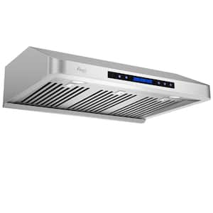 Supreme 30 in. 1000 CFM Ducted Under Cabinet Range Hood in Stainless Steel with Remote Control