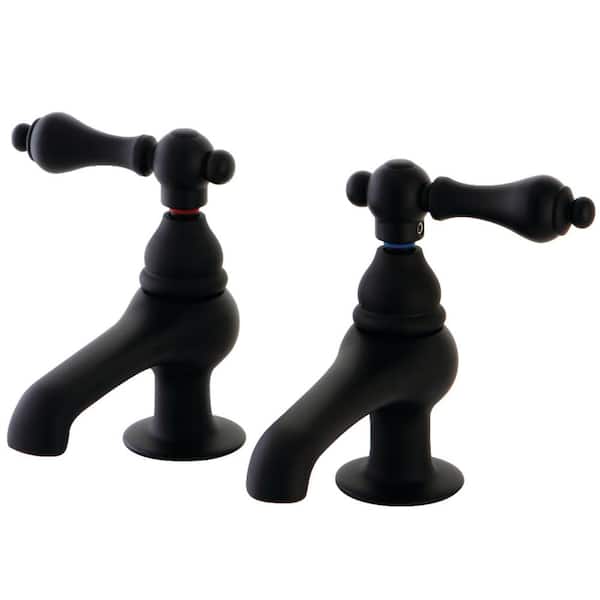 Kingston Brass Vintage Old-Fashion Basin Tap 4 in. Centerset 2-Handle Bathroom Faucet in Oil Rubbed Bronze