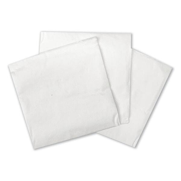 GEN Cocktail Napkins, 1-Ply, 9 in. x 9 in., White, 500/Pack, 8 Packs/Carton