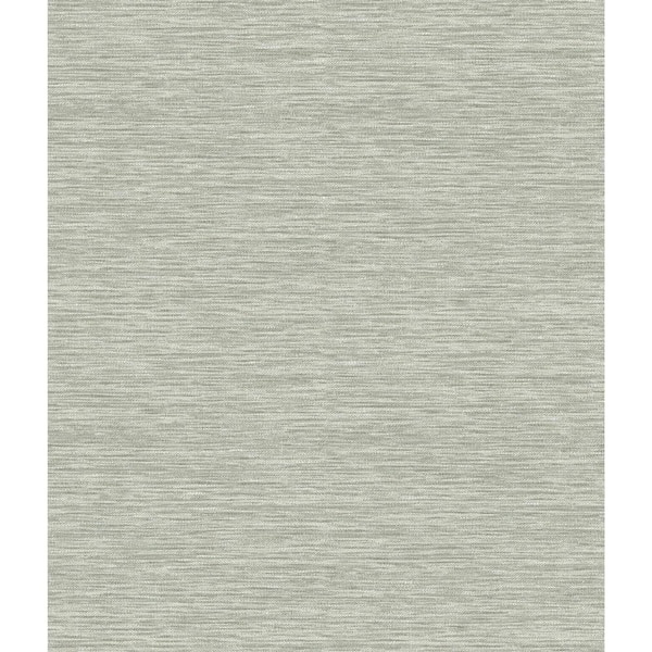 York Wallcoverings Challis Woven Gray Paper Strippable Roll (Covers 56 sq. ft.)