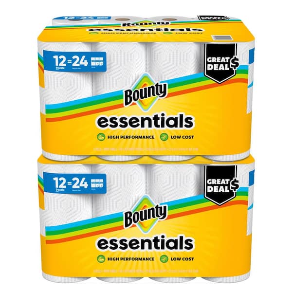 Bounty Essentials Select-A-Size White Paper Towel Roll (24 Double Rolls)