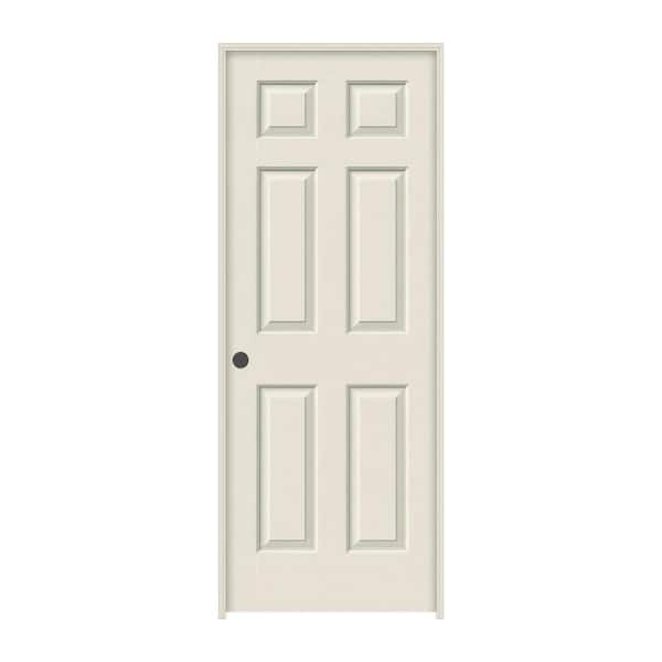 JELD-WEN 32 in. x 78 in. Colonist Primed Right-Hand Textured Molded Composite Single Prehung Interior Door w/Split Jamb