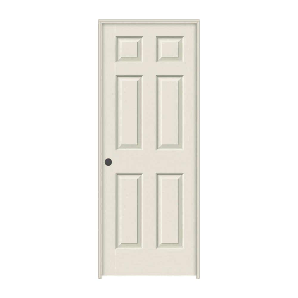 JELD-WEN 36 in. x 80 in. Colonist Primed Right-Hand Textured Solid Core ...