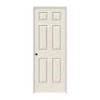 30 in. x 80 in. Colonist Primed Right-Hand Textured Solid Core Molded Composite MDF Single Prehung Interior Door