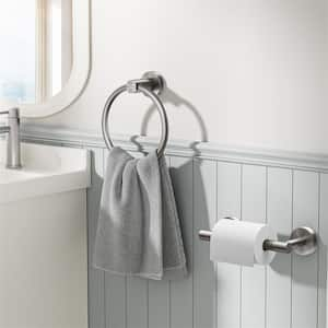 2-Piece Bath Hardware Set with Mounting Hardware in Brushed Nickel