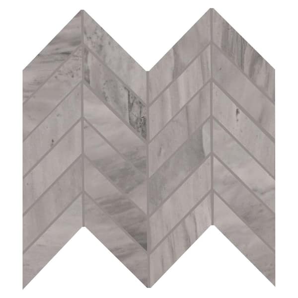 MSI Ader Botticino Chevron 12 in. x 15 in. Matte Porcelain Mesh-Mounted Mosaic Floor and Wall Tile (10 sq. ft./Case)