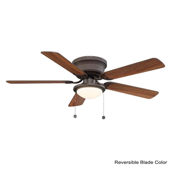 Hugger 52 In Led Espresso Bronze, Ceiling Fan Close To Ceiling