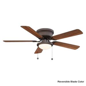 Hugger 52 in. LED Espresso Bronze Ceiling Fan