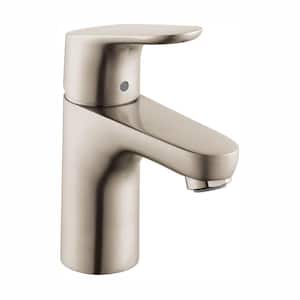 Focus Single Handle Single Hole Bathroom Faucet in Brushed Nickel