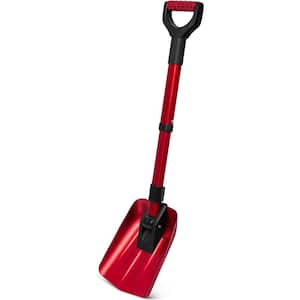 34.25 in. with 22.75 in. Aluminum Handle with Aluminum Blade Folding Snow Shovel