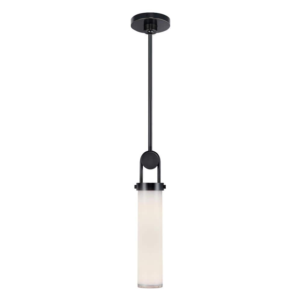 Wynwood Urban Bronze and Glossy Opal Mini Pendant Light