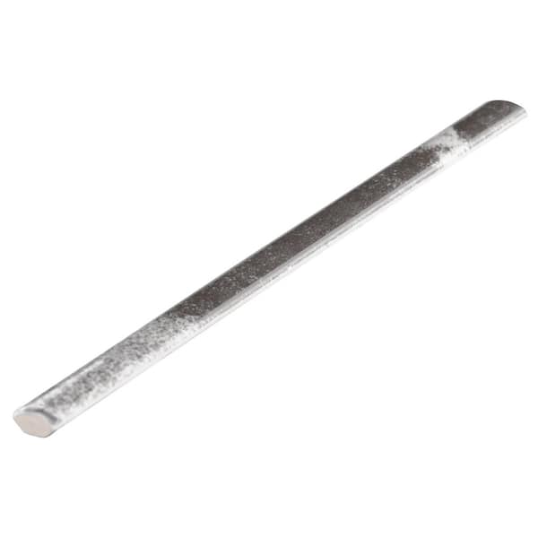 Mandalay Antracite Gray 0.59 in. x 11.81 in. Polished Ceramic Bullnose Tile Trim