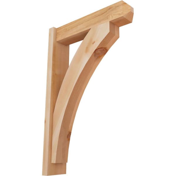 Ekena Millwork 6 in. x 34 in. x 22 in. Western Red Cedar Thorton Craftsman Smooth Outlooker