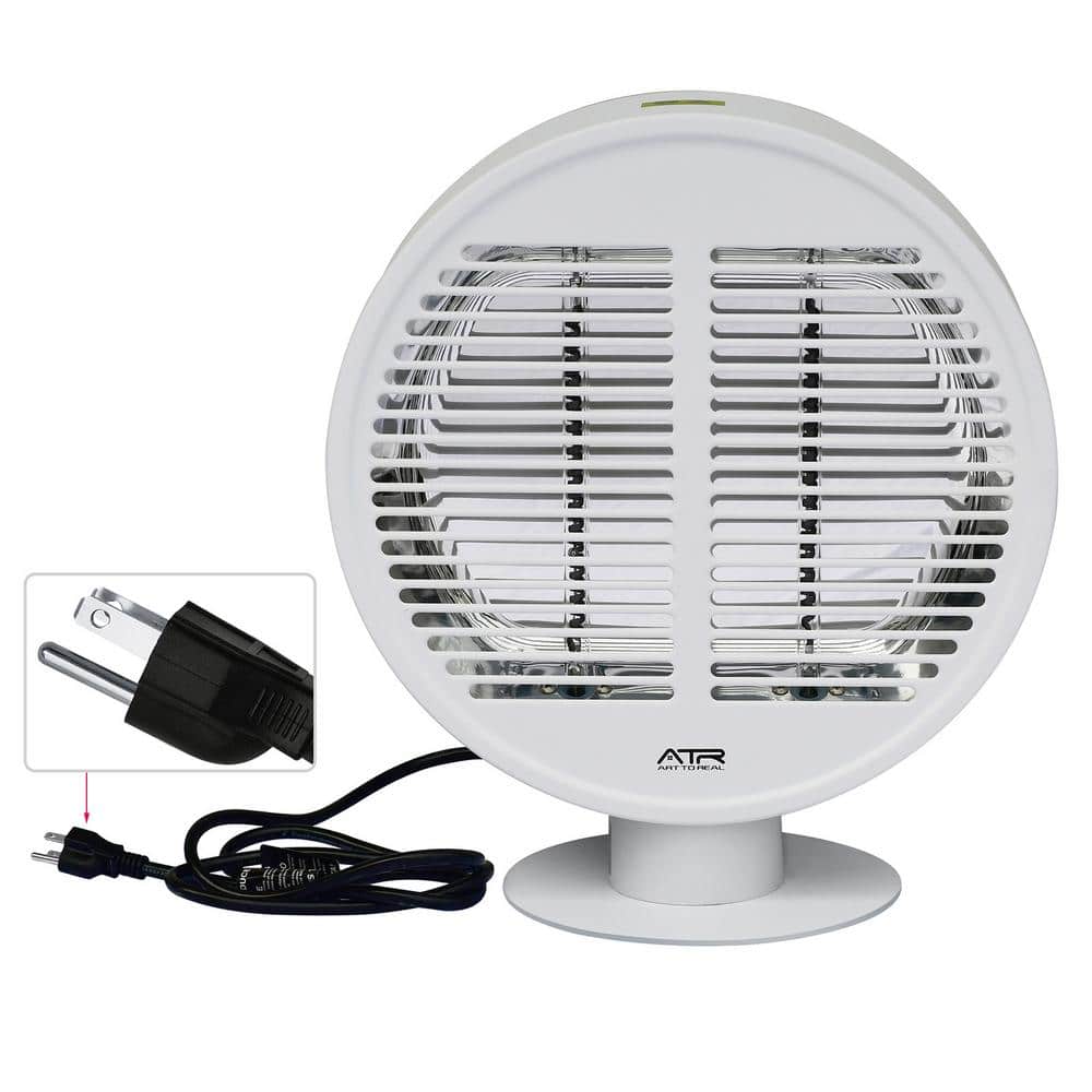 1000-Watt White Freestanding Utility Electric Forced Air Infrared Tabletop 
