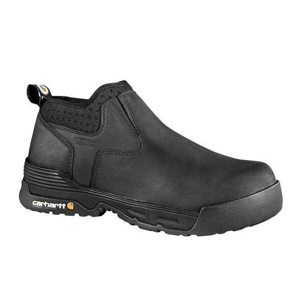 Carhartt Men's FORCE Slip Resistant Slip-On Shoes - Composite Toe - Black Size 9(M)