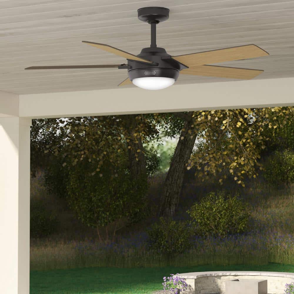 Byhalia 52 in. Indoor/Outdoor Noble Bronze Ceiling Fan with Light Kit and Remote Included price history on PriceWatchPro