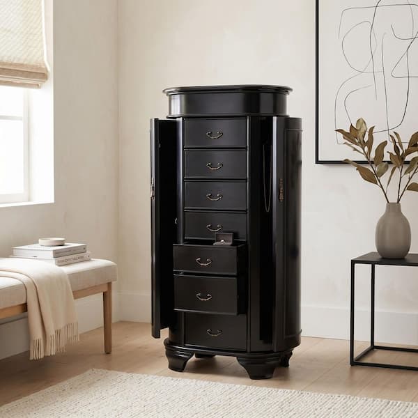 JO ブラックウィッグ エアリーベレール 黒 アデランス(うめ) HIVES HONEY Daley Black Jewelry Armoire 38 in. H x 16 in. W x 12.5