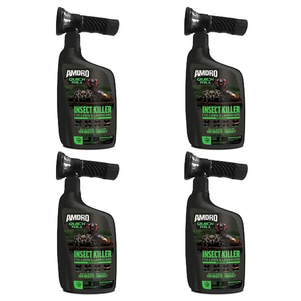 Quick Kill 32 oz. Outdoor Liquid Multi Insect Killer Ready to Spray for Lawns with 3-Month Control 4 Pack