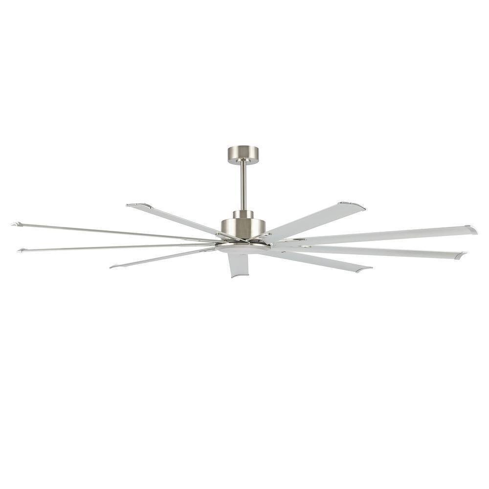 WINGBO 84 in. 9Blades Indoor Ceiling Fan in Nickel and Grey with