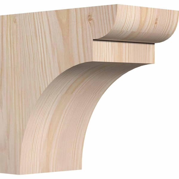 Ekena Millwork 5-1/2 in. x 10 in. x 10 in. Douglas Fir Yorktown Smooth Corbel