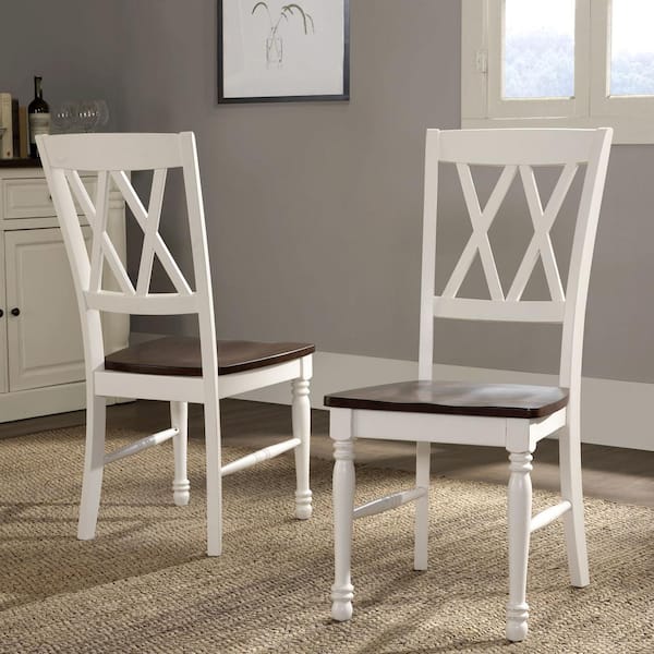 Crosley Shelby Dining Chairs, White - 2 count