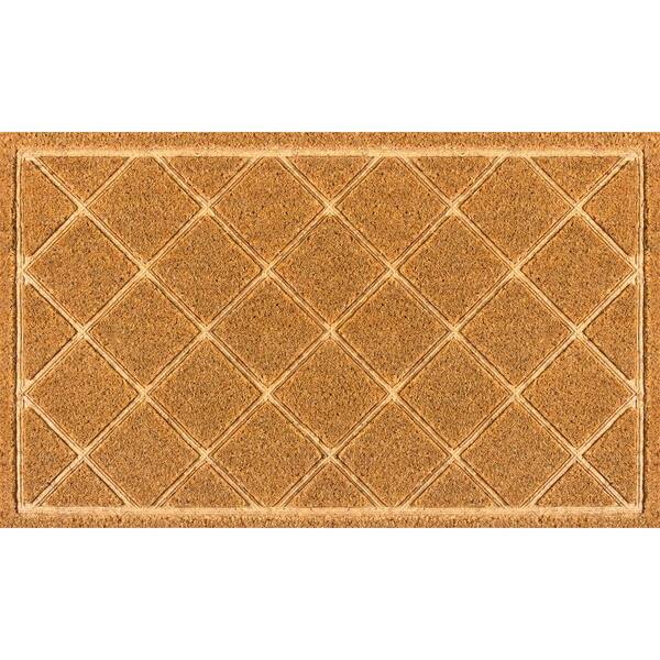 StyleWell Diamonds Natural 18 in. x 30 in. Coir Door Mat 60115307418x30