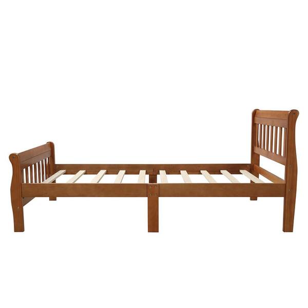 Utopia 4niture Jeffree Oak Twin Platform Bed