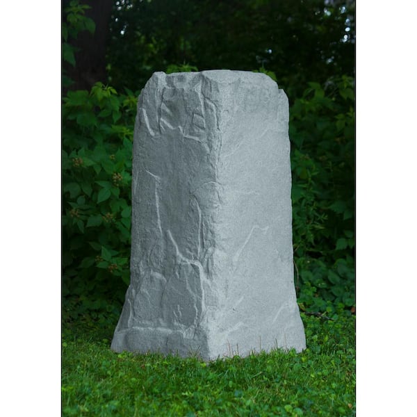 Emsco 36-3/4 in. H x 18 in. W x 19 in. L Monolith Landscape Granite Resin Rock Utility Cover