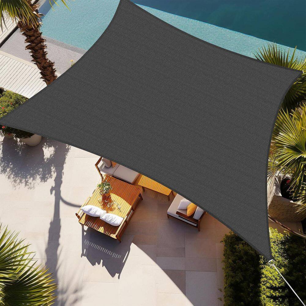7 ft. x 12 ft. Rectangle Sun Shade Sail - UV Block Canopy