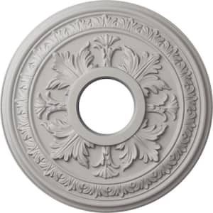 1-1/2 in. x 15-3/8 in. x 15-3/8 in. Polyurethane Baltimore Ceiling Medallion, Ultra Pure White