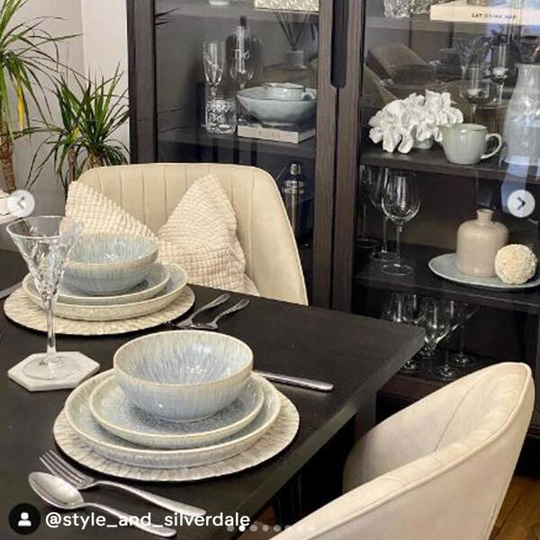 Denby Halo Speckle 12 pc Set HLO-12PCKC The Home Depot