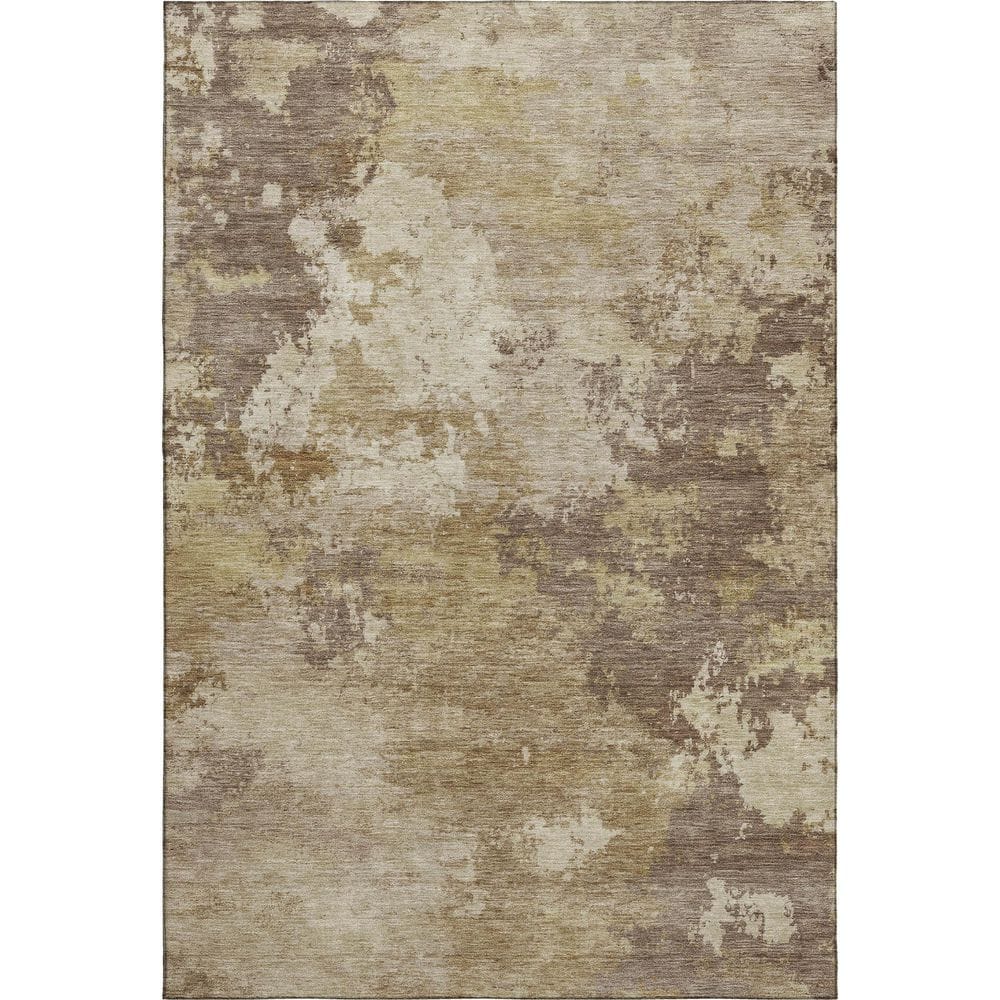 Mayfield Premium Machine Washable Abstract AMF2367 Wheat 5 ft. x 7 ft. 6 in. Area Rug price history on PriceWatchPro