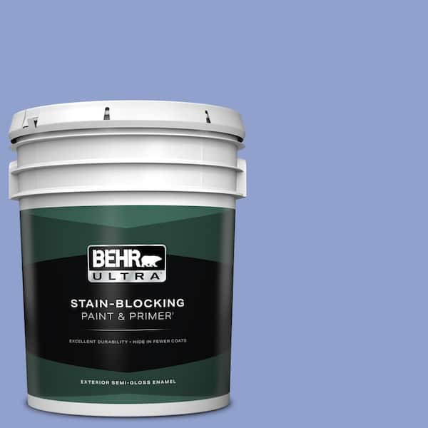 BEHR ULTRA 5 gal. #600B-4 Pageant Song Semi-Gloss Enamel Exterior Paint & Primer