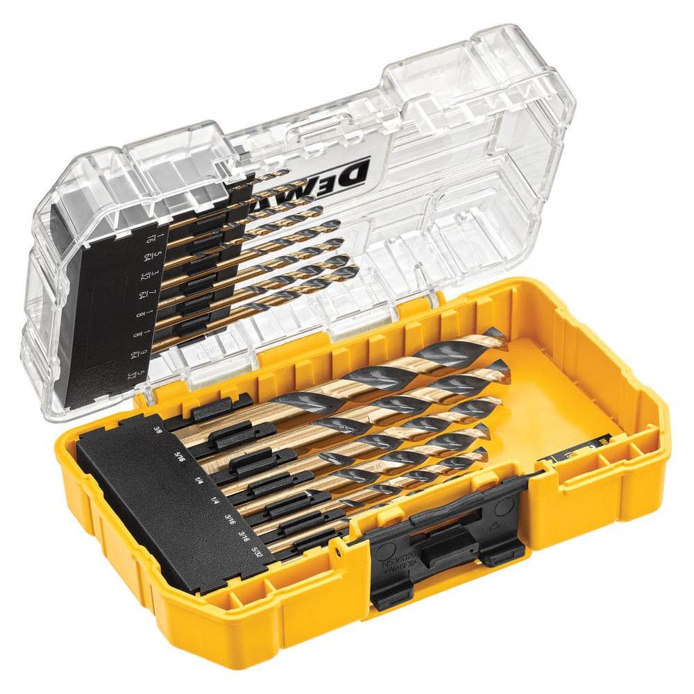DEWALT Black and Gold Drill Bit Set with MAXFIT Right Angle Magnetic Attachment (15-Piece) DWA1195WARA60