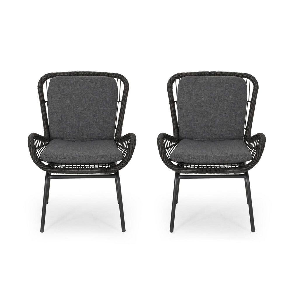 Mccaskill Gray Outdoor Dining Chair with Gray Cushions (2-Pack) price history on PriceWatchPro