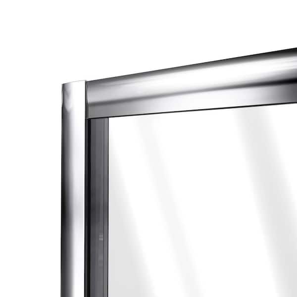 Flex 32 in. x 32 in. x 76.75 in. Pivot Shower Kit Door in Brushed Nickel with Center Drain White Base and Back Walls Kit Flex 32 in. x 32 in. x 76.75 in. Pivot Shower Kit Door in Brushed Nickel with Center Drain White Base and Back Walls Kit