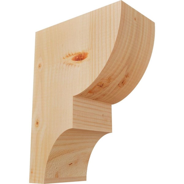 Ekena Millwork 5-1/2 in. x 10 in. x 14 in. Douglas Fir Ridgewood Smooth Corbel