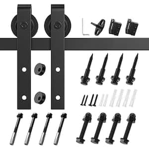 5 ft./60 in. J-Shaped Single Barn Door Hardware Kit