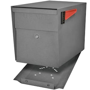 Locking Post-Mount Mailbox with High Security Reinforced Patented Locking System, Granite