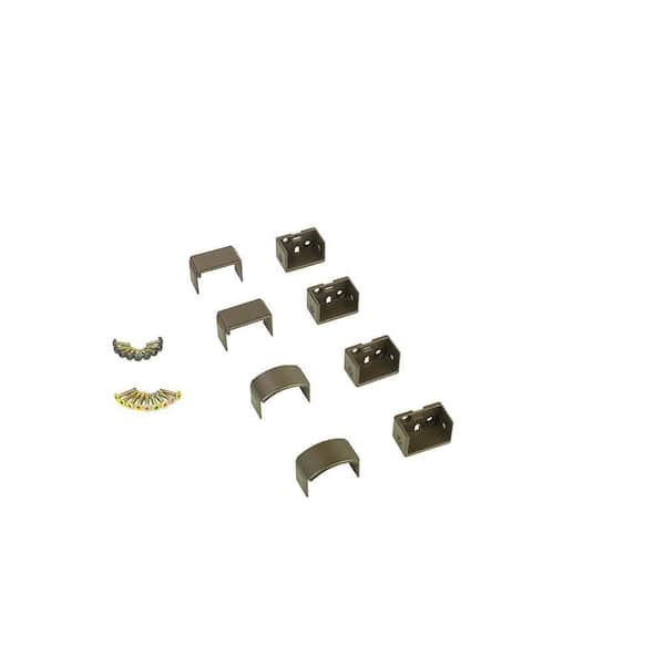 Tuscany Series 4 in. x 1-1/4 in. Bronze Color Aluminum Wall Bracket for Stair Railing Kit