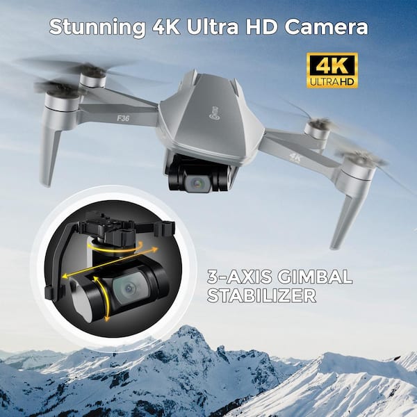 CONTIXO F35 GPS Drone with 4K UHD Camera 2-Axis Self Stabilizing Gimbal 5G  Wi-Fi FPV RC Quadcopter Brushless Drone F35 - The Home Depot